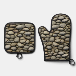 Rock Garden Ofenhandschuh & Topflappen-Set