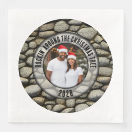 Rock Garden "Rocking around the Christmas Tree" Serviette