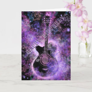 Rock-Gitarre-Musikalische-Geburtstagskarte Karte
