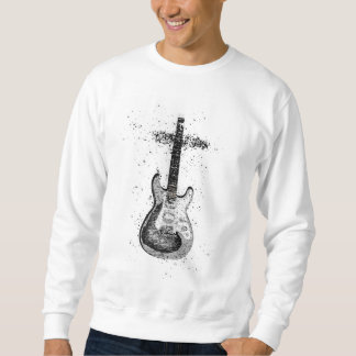Rock-Gitarre stratocaste christliches CrossSweatsh Sweatshirt