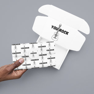 Rock Gitarre Tissue Paper Seidenpapier