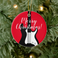 Rock Gitarre Weihnachtsbaumschmuck für Gitarrist