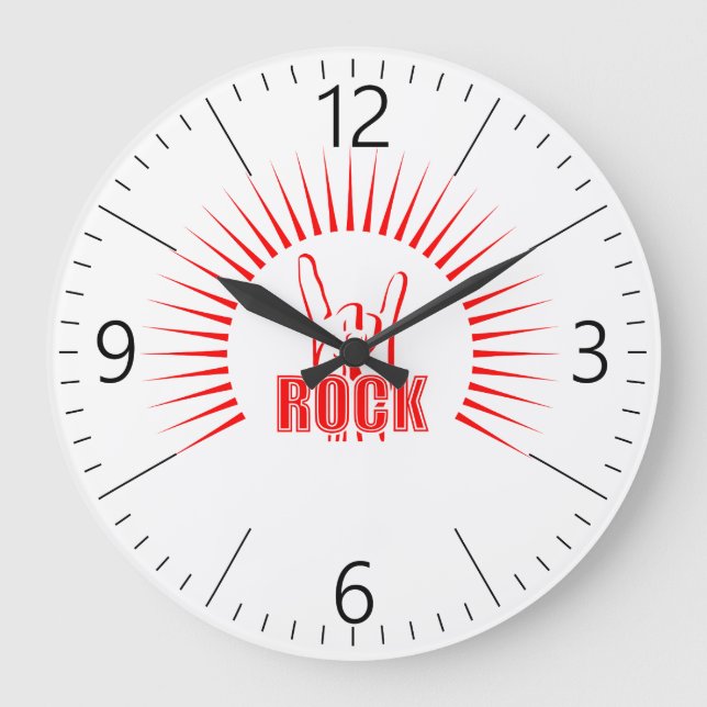 Rock Große Wanduhr (Vorderseite)