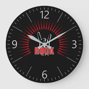 Rock Große Wanduhr