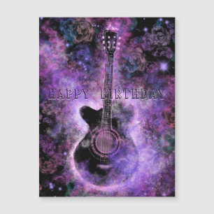 Rock Guitar Music Geburtstagkarte Magnetkarte
