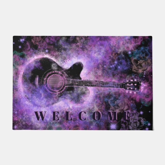 Rock Guitar Music Willkommen Doormat Fußmatte (Vorderseite)