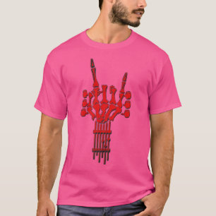 Rock Guitar Neck Skeleton Concept Band Men Women R T-Shirt