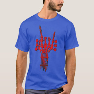 Rock Guitar Neck Skeleton Concept Band Men Women R T-Shirt