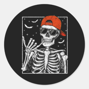 Rock Hand Halloween Kostüm Cool Rock Music Rocker Runder Aufkleber
