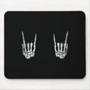 Rock Hand Lazy Halloween Kostüm Coole Knochen 1 Mousepad