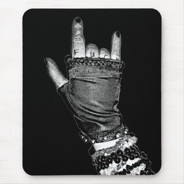 Rock Hand Mouse Pad Mousepad (Vorne)