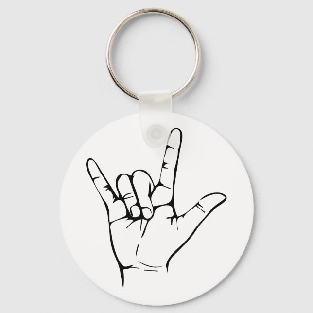 rock hand schlüsselanhänger (Vorderseite)