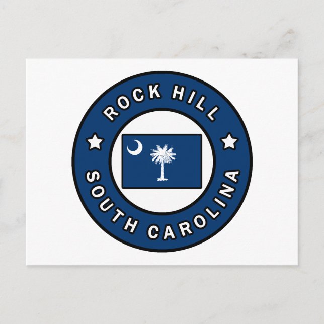 Rock Hill South Carolina Postkarte (Vorderseite)