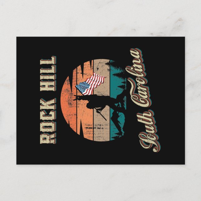 Rock Hill South Carolina Postkarte (Vorderseite)
