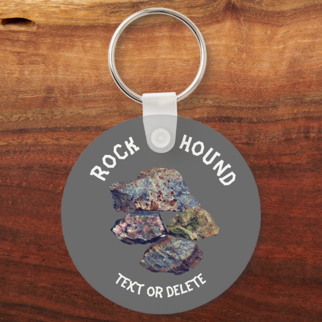 Rock Hound Collector Personalisiert Schlüsselanhänger (Vorderseite)