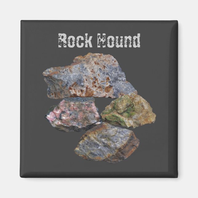 Rock Hound Mineral Collectors Niedlich Magnet (Vorne)