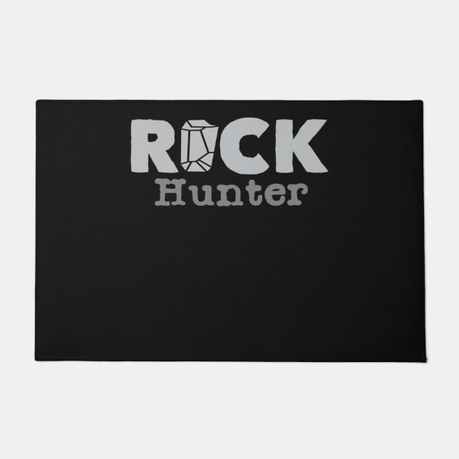 Rock Hunter Rockhounding Collector Geologin Fußmatte (Vorderseite)