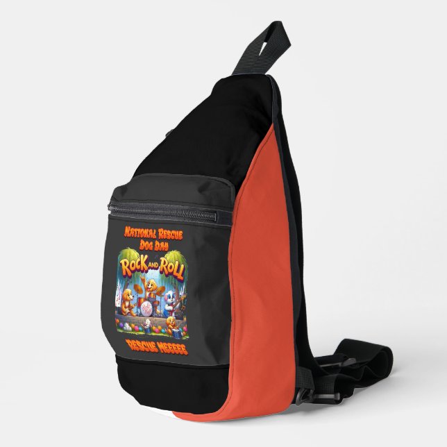 Rock in Roll Paws Band Crossbody Bag (Rechte Ecke)