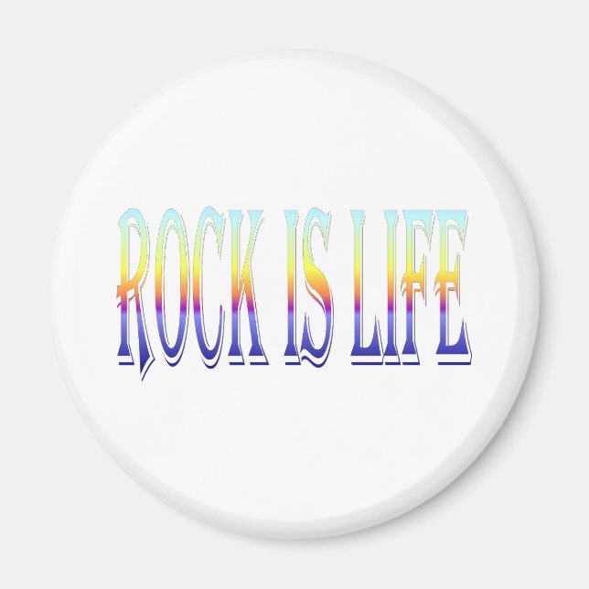 Rock is Life Magnet (Vorne)