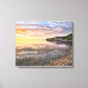Rock Island, Door County imprimé en toile