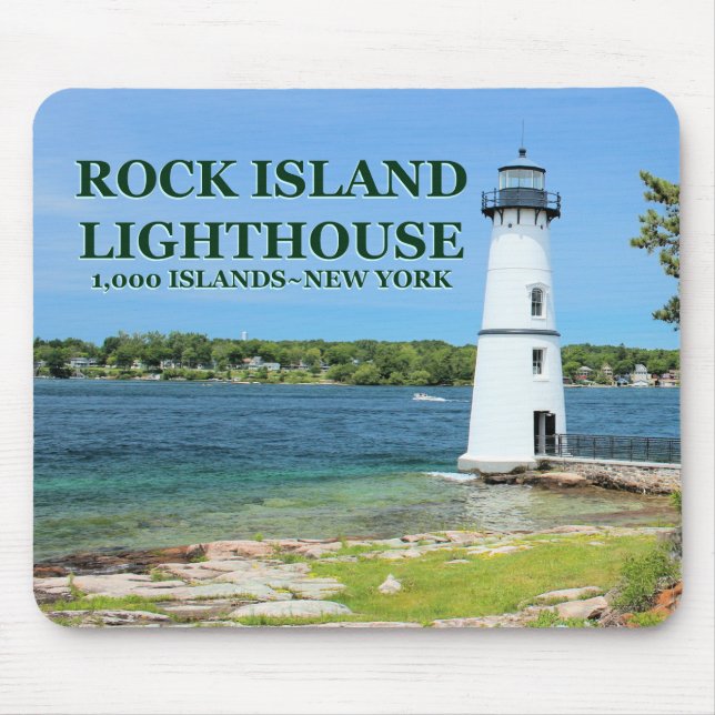 Rock Island Lighthouse, New York Mousepad (Vorne)