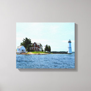 Rock Island Lighthouse, New York toile enveloppée