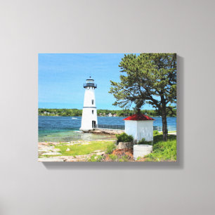 Rock Island Lighthouse, New York toile enveloppée