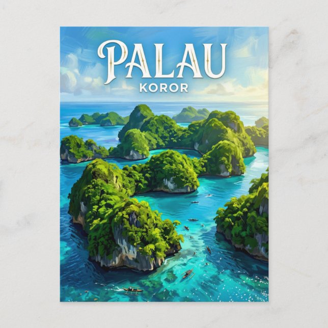 Rock Islands Palau Postkarte (Vorderseite)