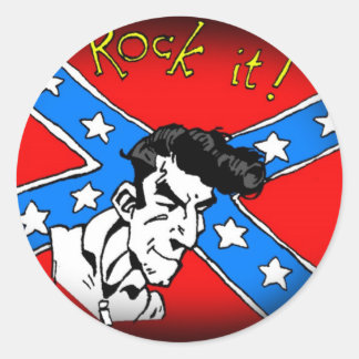 Rock it runder aufkleber