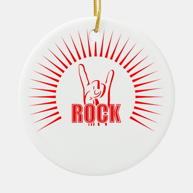 Rock Keramik Ornament (Vorne)