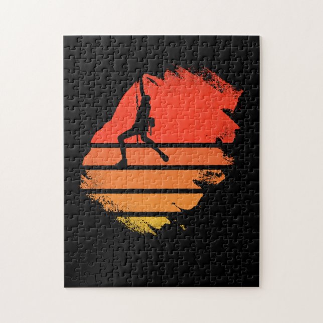 Rock Klettern Sonnenuntergang Felsengarten (Vertikal)