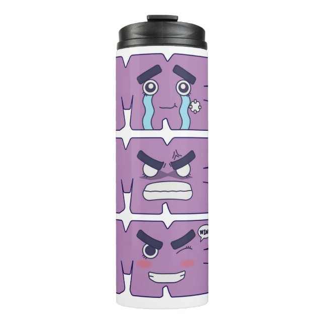 Rock Lee! Faces Tumbler Thermosbecher (Vorderseite)