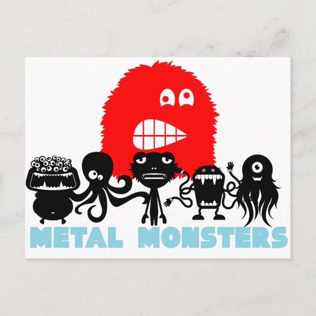 Rock=Life 'Metal Monsters' Postkarte (Vorderseite)