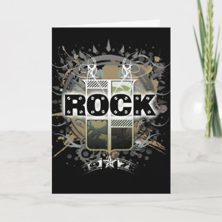 Rock=Life "Vintager Felsen-" Gruß-Karte Karte