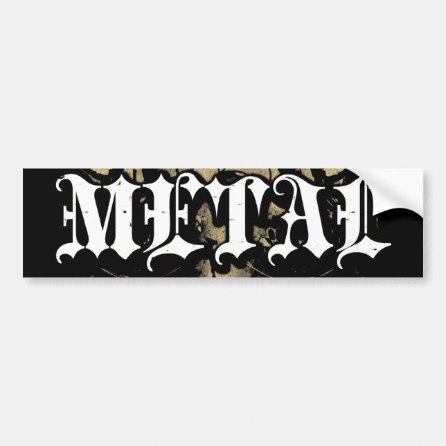 Rock=Life "Vintages Metall" Autoaufkleber (Vorne)
