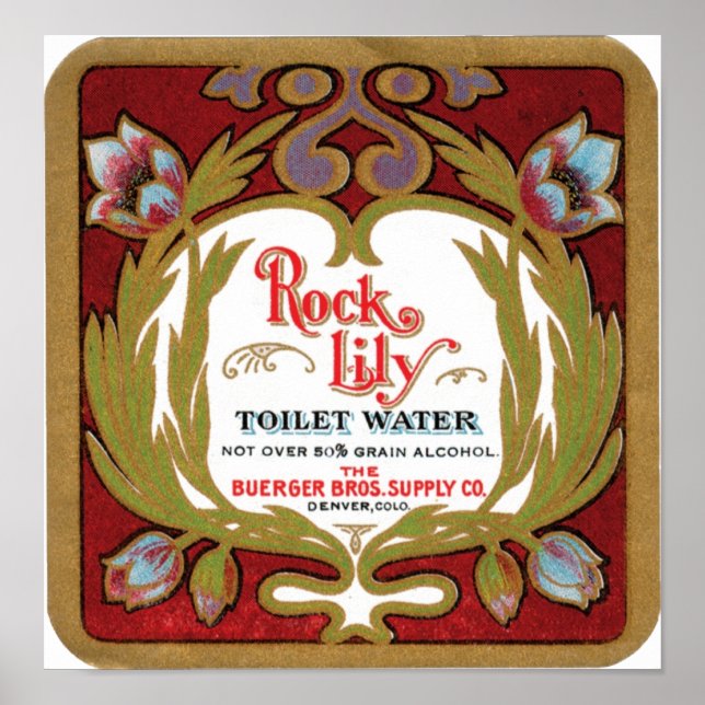 Rock Lily Toilet Water Poster (Vorne)