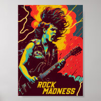 Rock Madness Music Prints: Fett und lebendig
