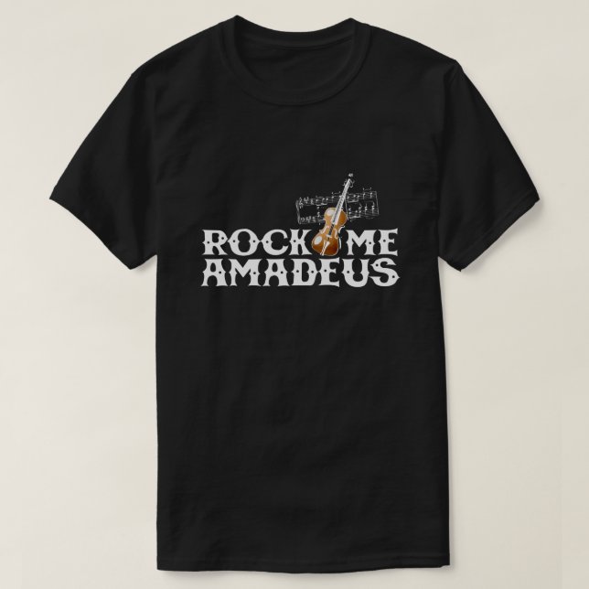 Rock Me Amadeus 80er Retro Pop Culture Graphic T-Shirt (Design vorne)