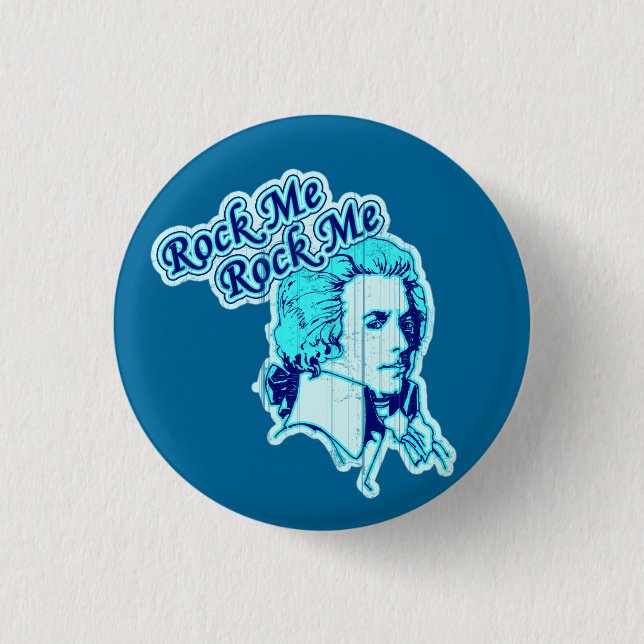 Rock Me Amadeus Button (Vorderseite)