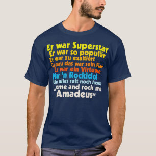 Rock Me Amadeus Falco Texte T-Shirt