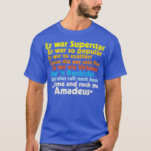 Rock Me Amadeus Falco Texte T-Shirt