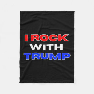 Rock mit Trump Fleecedecke