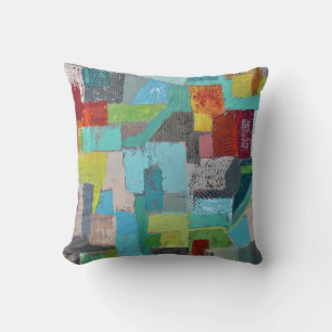 Rock mit vielen Farben 16 x 16 Poly-Wurfkissen Kissen