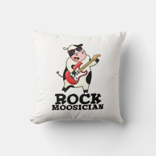 Rock Moosician Funny Cow Musician Pub Kissen