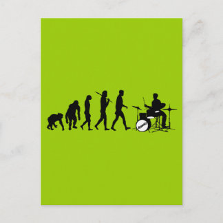 Rock Music Drummer und Jazz Dubstep Drums Postkarte
