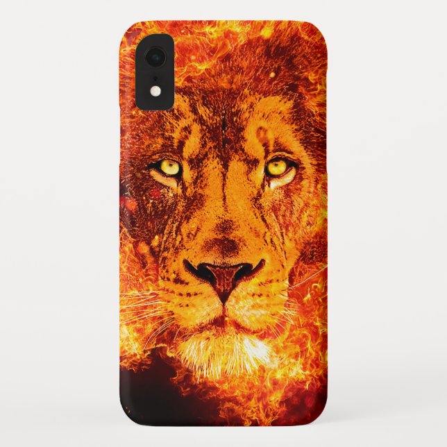Rock Music Flaming Lion Case-Mate iPhone Hülle (Rückseite)