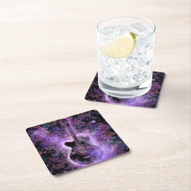 Rock Music Guitsr Paper Untersetzer (Vor Ort)