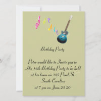 Rock musical Carte photo d'anniversaire