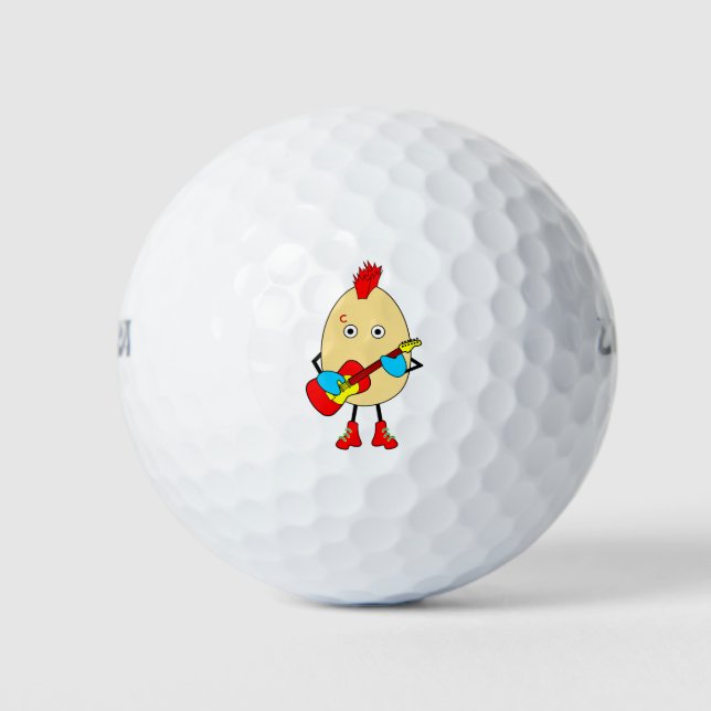 Rock Musician Egghead Golfball (Vorderseite)