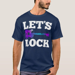Rock-Musikband sagt Lasst uns Rock-Gitarre Gitaris T-Shirt